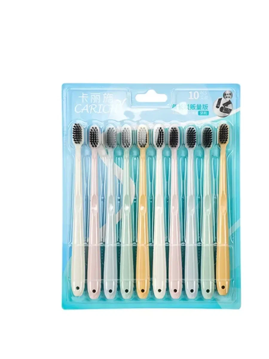 CARICH Зубная щетка лимитированной серии с минималистичным дизайном и удлиненной щетиной с углем